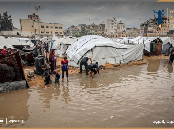 غزة: الشتاء يهدد حياة النازحين والاحتلال مستمر بمنع دخول الخيام 